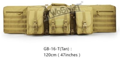 WOSPORT RIFLE BAG DOUBLE COMPARTMENTS 120CM TAN Arsenal Sports