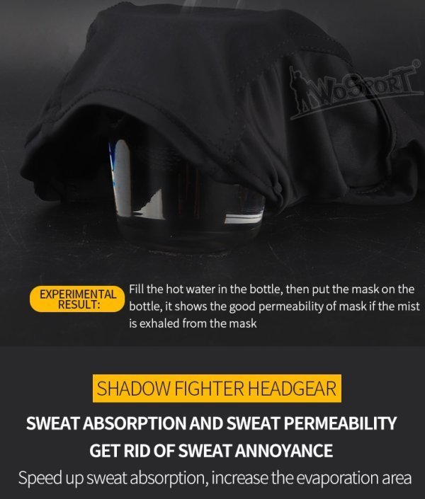 WOSPORT BALACLAVA SHADOW FIGHTER WITH MESH MOUTH PROTECTOR TAN