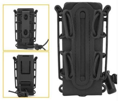 WOSPORT SCORPION STYLE SOFT SHELL MAGAZINE POUCH FOR 9MM BLACK Arsenal Sports
