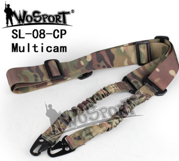 WOSPORT AMERICAN DOUBLE POINT STANDARD SLING MULTICAM