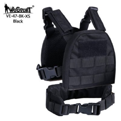 WOSPORT CHILD TACTICAL VEST SMALL BLACK Arsenal Sports