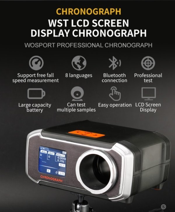 WOSPORT CHRONOGRAPH LCD DISPLAY BLUETOOTH