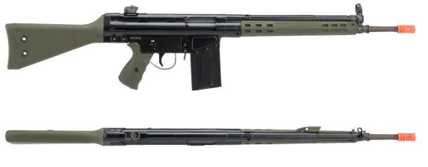 WE / UMAREX GBBR G3A3 FULL AUTO BLOWBACK AIRSOFT RIFLE OD GREEN
