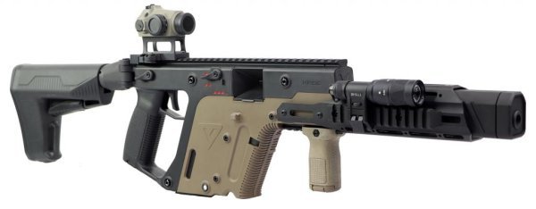KRISS VECTOR AEG SMG RIFLE BY KRYTAC WITH ANGRYGUN DUAL TONE