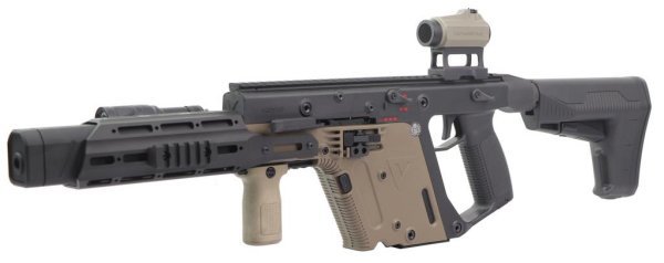 KRISS VECTOR AEG SMG RIFLE BY KRYTAC WITH ANGRYGUN DUAL TONE