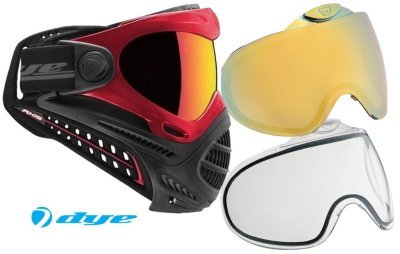 DYE PROTO GOGGLE AXIS RED BRONZE FIRE THERMAL & 2 LENSES ( CLEAR / FADE SUNRISE ) Arsenal Sports