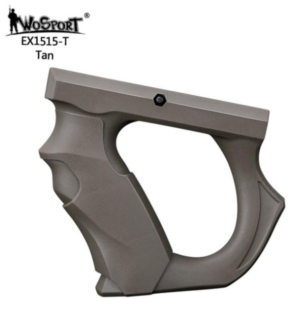 WOSPORT TACTICAL FRONT GRIP FOR PICATINNY 20MM RAIL TAN