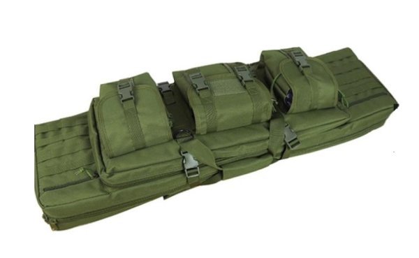 WOSPORT RIFLE BAG DOUBLE COMPARTMENTS 107CM OD GREEN