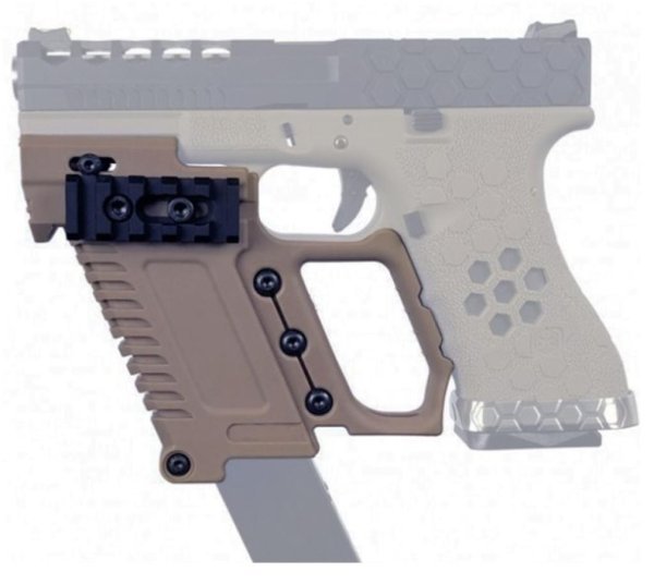 WOSPORT FRONT HAND GRIP FOR G17 / G18 / G19 TAN