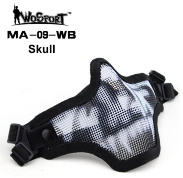 WOSPORT V1 DOUBLE BAND SCOUTS MASK SKULL