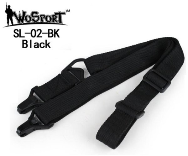 WOSPORT MS3 DOUBLE POINT LOCK FUNCTION SLING BLACK