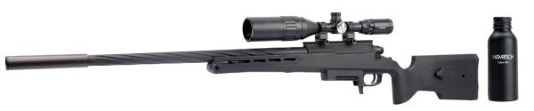 SILVERBACK SPRING SNIPER TAC41 P BOLT ACTION AIRSOFT RIFLE BLACK COMBO