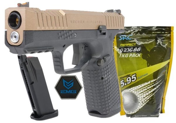 ARCHON EMG ARMORER WORKS GBB BLOWBACK AIRSOFT PISTOL DUAL TONE COMBO