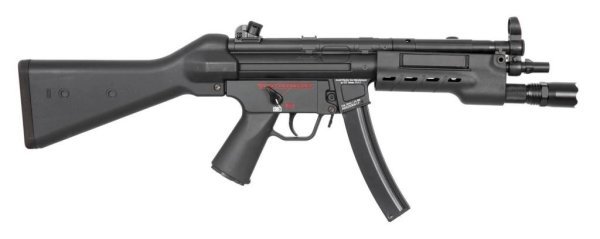 ICS AEG CES A4 MP5 TACTICAL FLASHLIGHT HANDGUARD FIXED STOCK AIRSOFT SMG BLACK