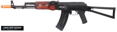 APS AEG ASK204 AK-47 BATTLE WORN VERSION FULL METAL BLOWBACK AIRSOFT RIFLE WOOD Arsenal Sports