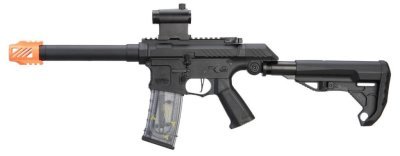 G&G AEG SSG-1 USR WITH VARIABLE ANGLE STOCK AND ETU AIRSOFT RIFLE BLACK Arsenal Sports