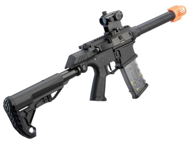 G&G AEG SSG-1 USR WITH VARIABLE ANGLE STOCK AND ETU AIRSOFT RIFLE BLACK