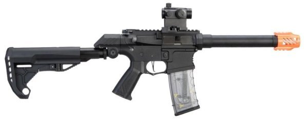 G&G AEG SSG-1 USR WITH VARIABLE ANGLE STOCK AND ETU AIRSOFT RIFLE BLACK