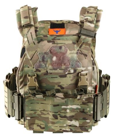 TACBULL COLETE TACTICAL PLATE CARRIER LASER MOLLE WATER-RESISTANT COATING MULTICAM Arsenal Sports