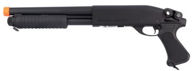 S&T ARMAMENT SPRING BOLT ACTION M870 SHORT AIRSOFT RIFLE BLACK Arsenal Sports
