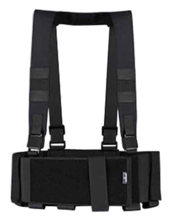 AMOMAX 9 POUCH LOW PROFILE CHEST RIG BLACK