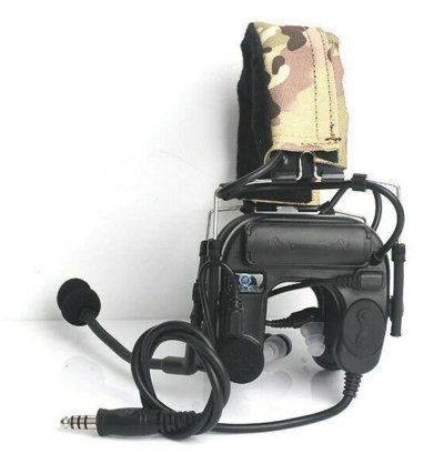 WADSN HEADSET COMTAC IV IN THE EAR BLACK Arsenal Sports