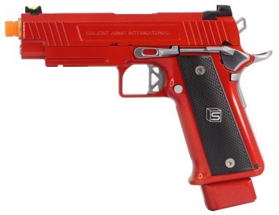 SALIENT ARMS EMG ARMORER WORKS GBB DS 4.3 ALUMINIUM BLOWBACK AIRSOFT PISTOL RED Arsenal Sports