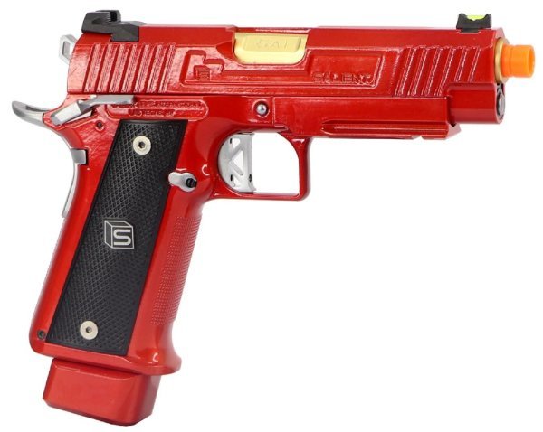 ARMORER WORKS / EMG ARMS / SALIENT ARMS GBB DS 4.3 ALUMINIUM BLOWBACK AIRSOFT PISTOL RED