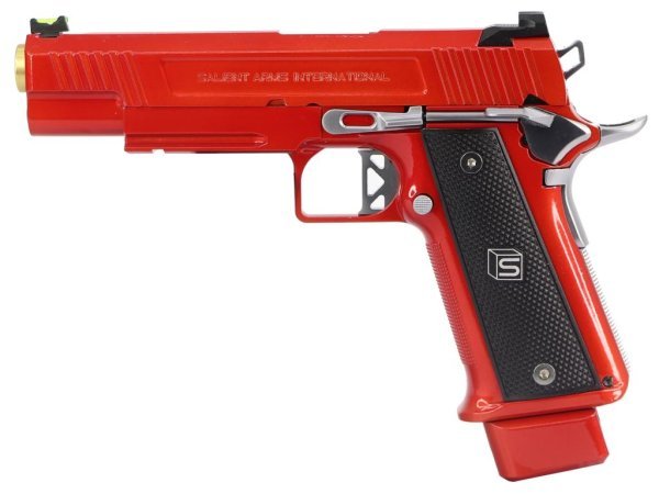 SALIENT ARMS EMG ARMORER WORKS GBB DS 5.1 ALUMINIUM BLOWBACK AIRSOFT PISTOL RED