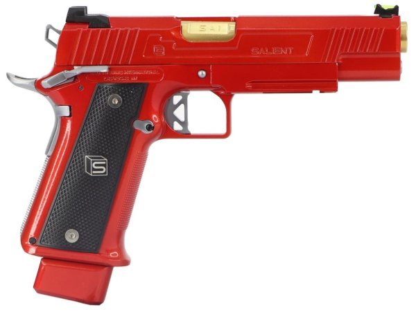 SALIENT ARMS EMG ARMORER WORKS GBB DS 5.1 ALUMINIUM BLOWBACK AIRSOFT PISTOL RED