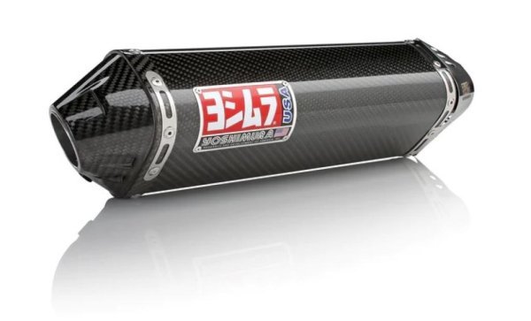 YOSHIMURA / YAMAHA SCAPE EXHAUST MANIFOLD STAINLESS SLIP-ON WITH CARBON MUFFLERS FOR YZF-R6 / YZF-R6S