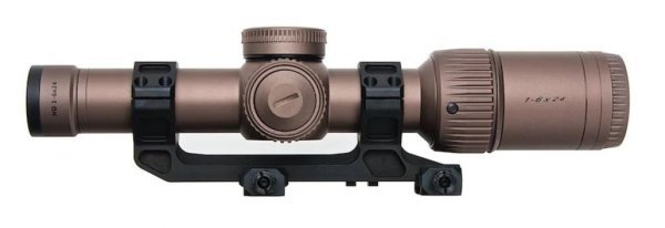 ARES SCOPE 1-6 x 24 WITH MOUNT ILLUMINATED FOR AR-308 BRONZE