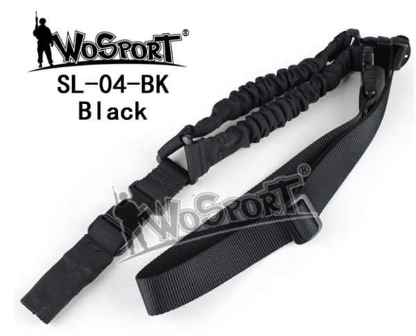 WOSPORT AMERICAN SINGLE POINT DELUXE SLING BLACK