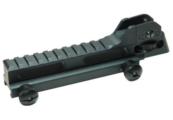 CLASSIC ARMY RAIL MOUNT BASE / RISER WITH REAR SIGHT