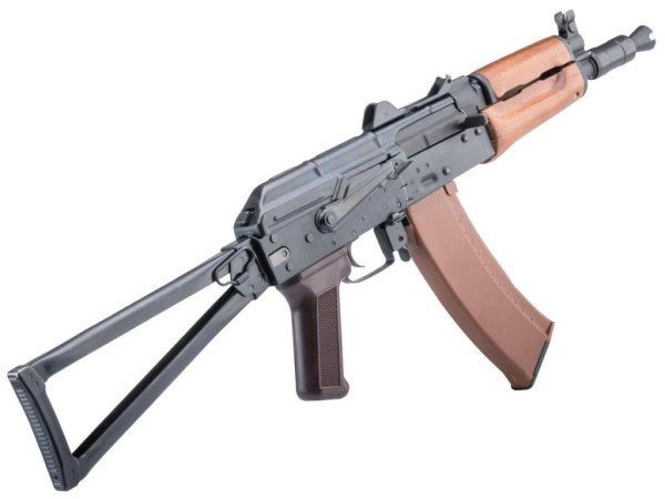 E&L AEG AKS-74UN NEW ESSENTIAL VERSION AIRSOFT RIFLE BLACK / WOOD