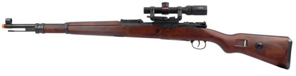 S&T ARMAMENT SNIPER SPRING KAR98 ANOTHER VER. AIR REAL WOOD AIRSOFT RIFLE COMBO