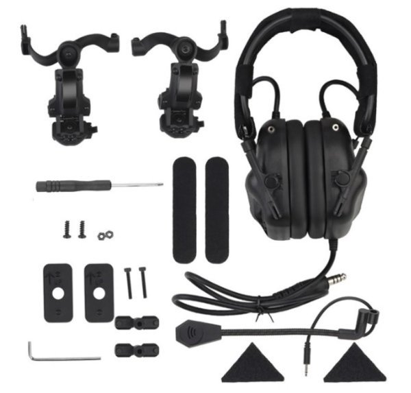 WOSPORT HEADSET GEN 5 WITH ADAPTER TAN