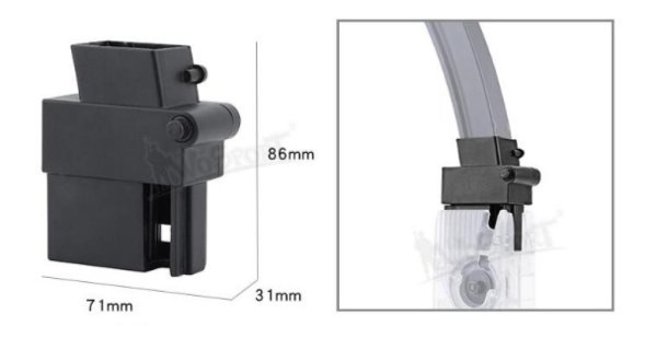 WOSPORT SPEED LOADER ADAPTER FOR MP5 AEG MAGAZINE
