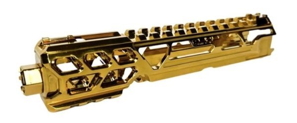 CTM-TAC FUKU-2 CNC UPPER RECEIVER KIT CUTOUT LONG FOR AAP01 ELECTROPLATED GOLD