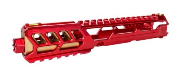 CTM-TAC FUKU-2 CNC UPPER RECEIVER KIT CUTOUT LONG FOR AAP01 RED / GOLD