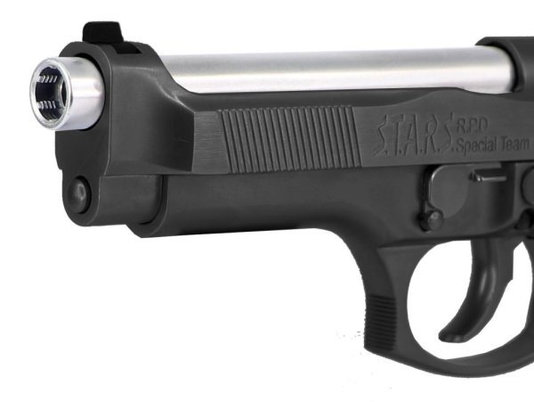 WE GBB M92 G2 S.T.A.R.S. FULL-AUTO BLOWBACK AIRSOFT PISTOL BLACK