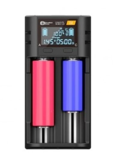 GAMA POWER BATTERY INTELLIGENT CHARGER 2 SLOTS FOR IMR / Li-ion / Ni-MH / Ni-Cd WITH LCD Arsenal Sports