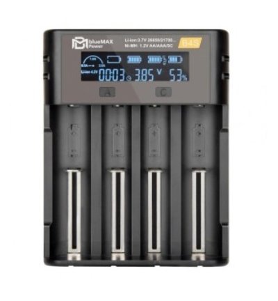 GAMA POWER BATTERY INTELLIGENT CHARGER 4 SLOTS FOR IMR / Li-ion / Ni-MH / Ni-Cd WITH LCD Arsenal Sports