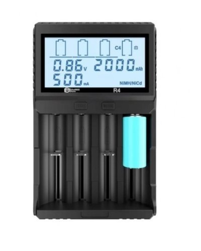 GAMA POWER BATTERY INTELLIGENT CHARGER 4 SLOTS FOR LiFePO4 / IMR / Li-ion / Ni-MH / Ni-Cd WITH LCD Arsenal Sports