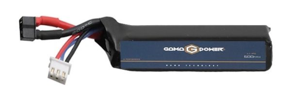 GAMA POWER BATERIA LIPO 600mAh 11.1v 20C SMALL STICK TYPE USED FOR PDW WITH MINI DEANS FEMALE PLUG
