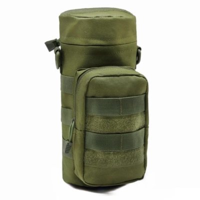 WADSN WATER BOTTLE POUCH MOLLE / CARABINER OD GREEN Arsenal Sports