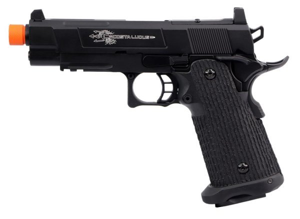ARMY ARMAMENT GBB 4.3 HI-CAPA WITH PLATE BLOWBACK AIRSOFT PISTOL BLACK