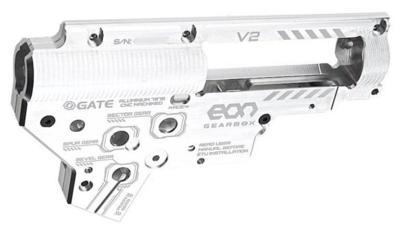 GATE GEARBOX SHELL EON V2 SILVER
