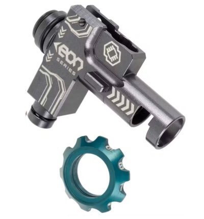 GATE HOP-UP HOUSING TITANIUM WITH ROTARY CYAN Arsenal Sports