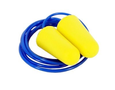 EARMOR EAR PLUGS MAXDEFENSE NRR36 WITH CABLE YELLOW Arsenal Sports